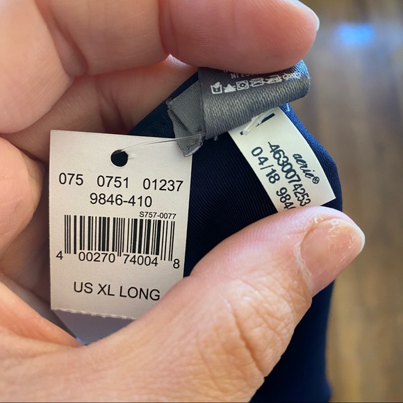 Aerie Navy One Piece Swim Suit - Picture 8 of 8